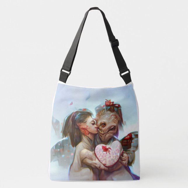 Bolsa Ajustável Alienígena Whimsical Romance (Frente)