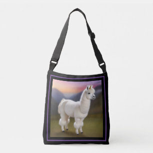 Bolsa Ajustável Alpaca Branca Pom Unicorn