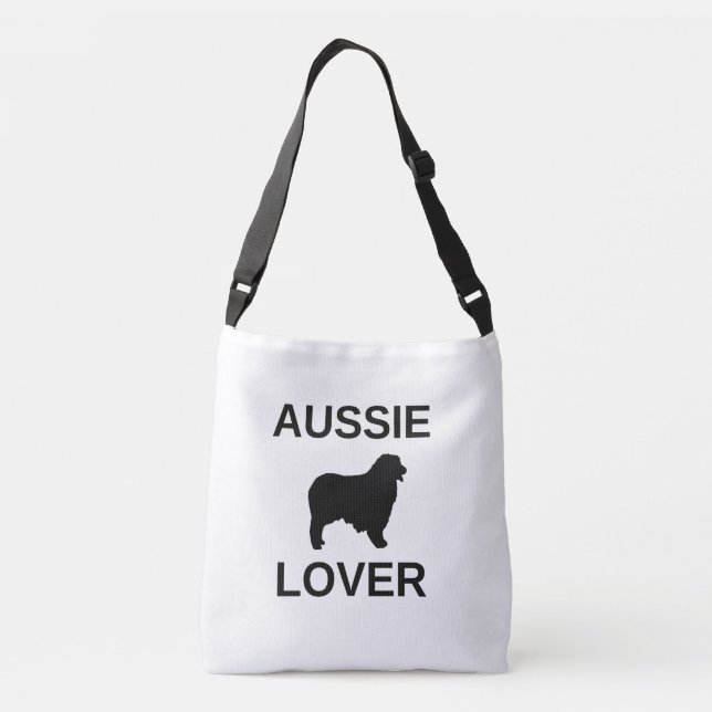 Bolsa Ajustável amante do australian shepherd aussie (Verso)