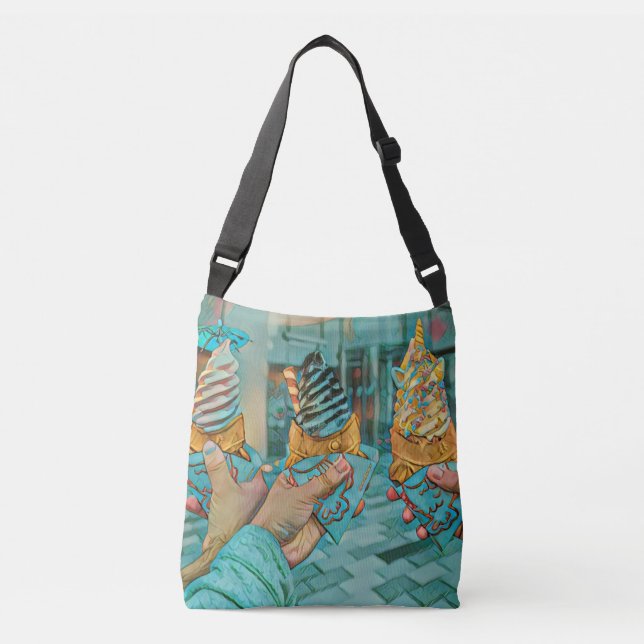 Bolsa Ajustável Amantes do sorvete de Verão (Frente)