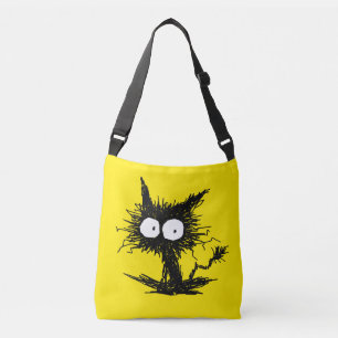 Bolsa Ajustável Amarelo Unkempt preto de GabiGabi do gatinho