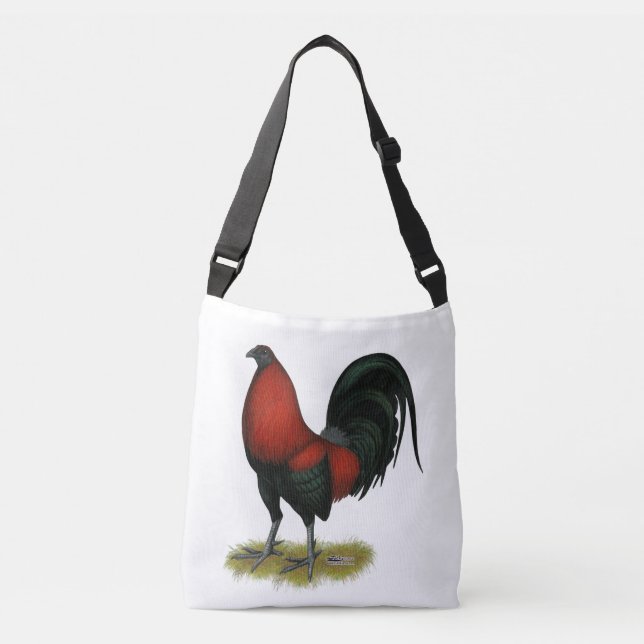 Bolsa Ajustável American Game BB Black Red Rooster (Frente)