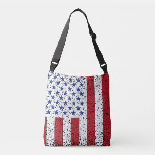 Bolsa Ajustável American Peace Flag American State National Crossb