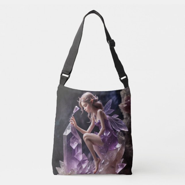 Bolsa Ajustável Ametyst Crystal Fantasy Fairy Princess (Frente)