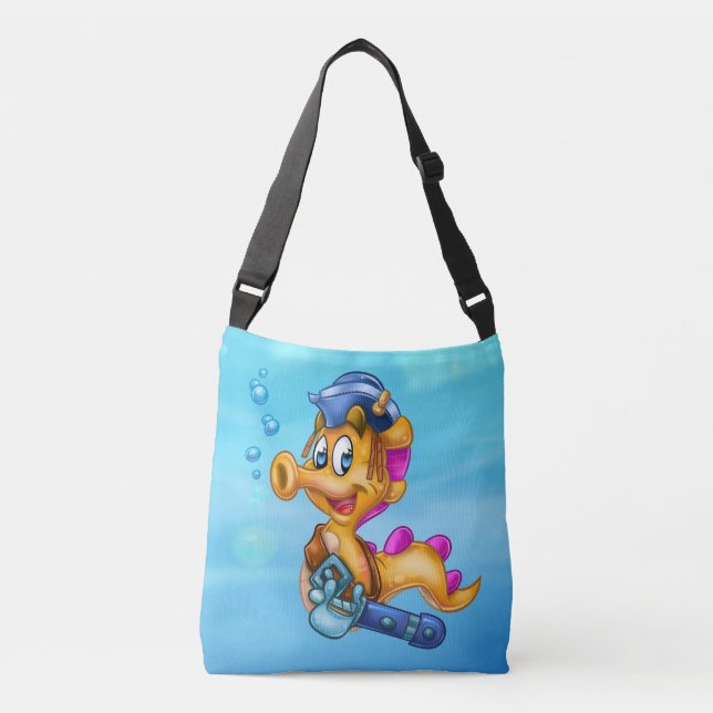 Bolsa Ajustável AmigoPeixeSaco de Cartoon (Frente)