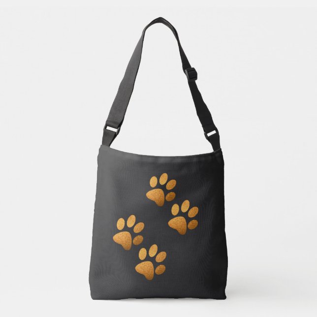 Bolsa Ajustável Amigos cão brilha laranja (Frente)