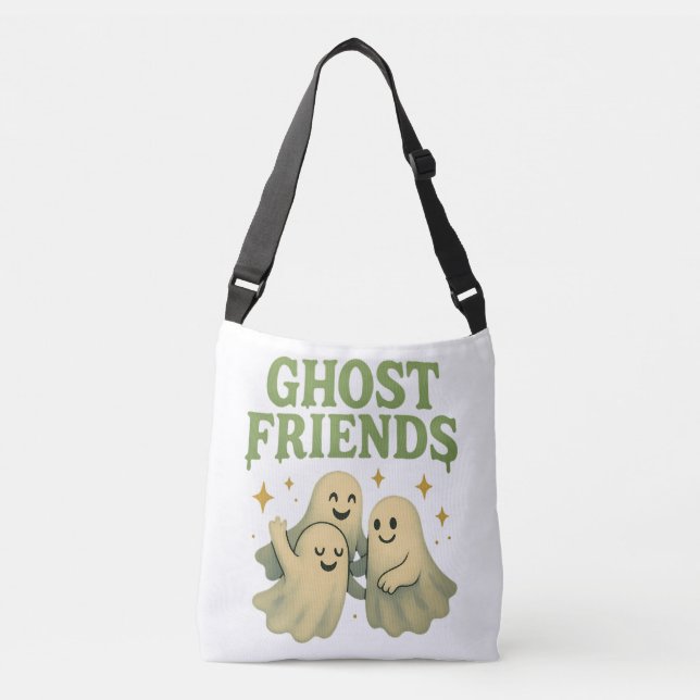 Bolsa Ajustável Amigos Fantasmas - Branco (Frente)