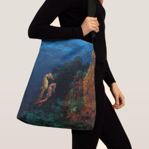 Bolsa Ajustável Amigos náuticos belos do mar que seguram caudas n