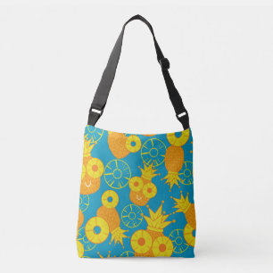 Bolsa Ajustável Anéis de abacaxi: Vintage de Cartoon de Doodle.