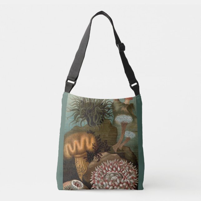 Bolsa Ajustável Anêmonas impressão do século XIX (Frente)