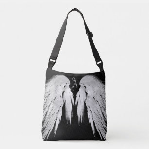Bolsa Ajustável ANGEL WINGS - Monograma personalizado preto