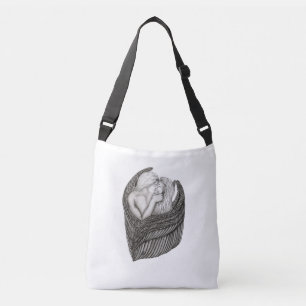 Bolsa Ajustável Ângulos Beijando, Design preto e branco