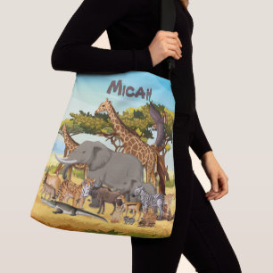 Bolsa Ajustável Animais Personalizados da África