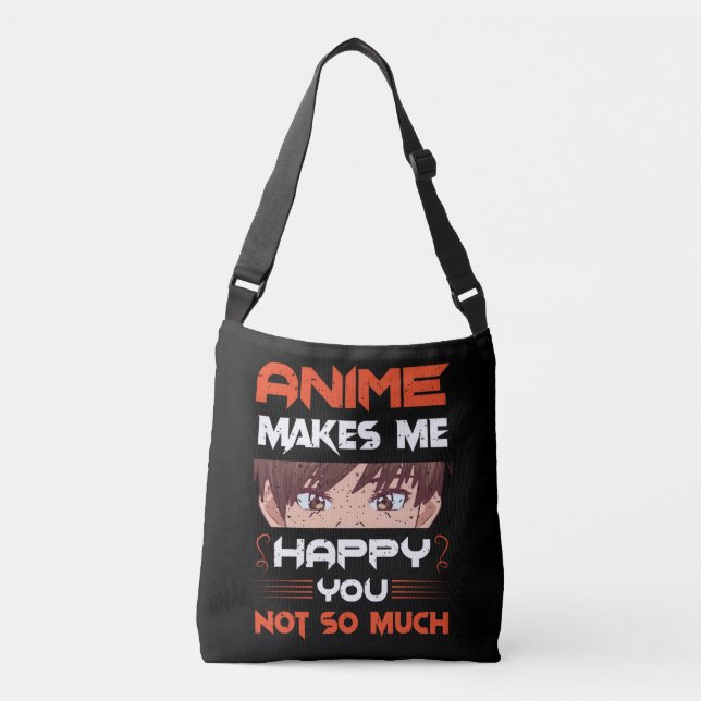 Bolsa Ajustável Anime Me Faz Feliz Não Tanto (Frente)