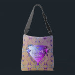 Bolsa Ajustável Aniversário de Casamento do 6 Ametist Rosa<br><div class="desc">Eu adoro estas cores e queria ver uma coleção para cada sala da casa,  e acessórios de bolsas para botar! E para o seu aniversário de casamento de 6!!Você também pode encontrar este design para o quarto e o banho no meu compro Zazzle!</div>