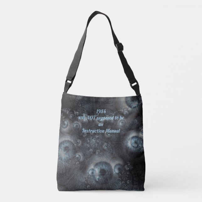 Bolsa Ajustável Anti tema de Orwellian do big brother (Verso)