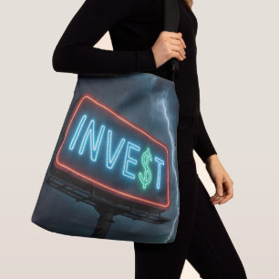 Bolsa Ajustável Anúncio de Neon com Relâmpago