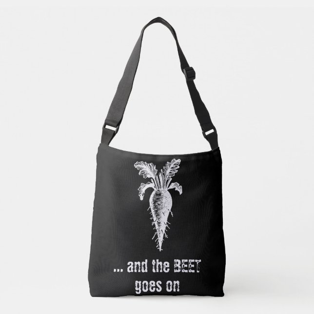 Bolsa Ajustável *~* AP30 BEET Humor Funny Black White Vintage (Frente)