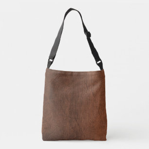 Bolsa Ajustável Aparência de couro castanho