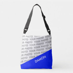 Bolsa Ajustável APENAS RETÂNGULOS DE COR - azul real + suas ideias