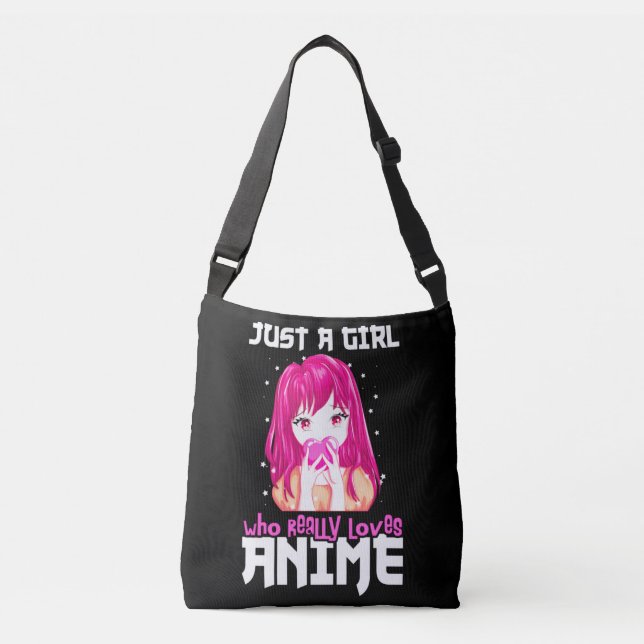 Bolsa Ajustável Apenas Uma Menina Que Ama Mesmo Anime (Frente)