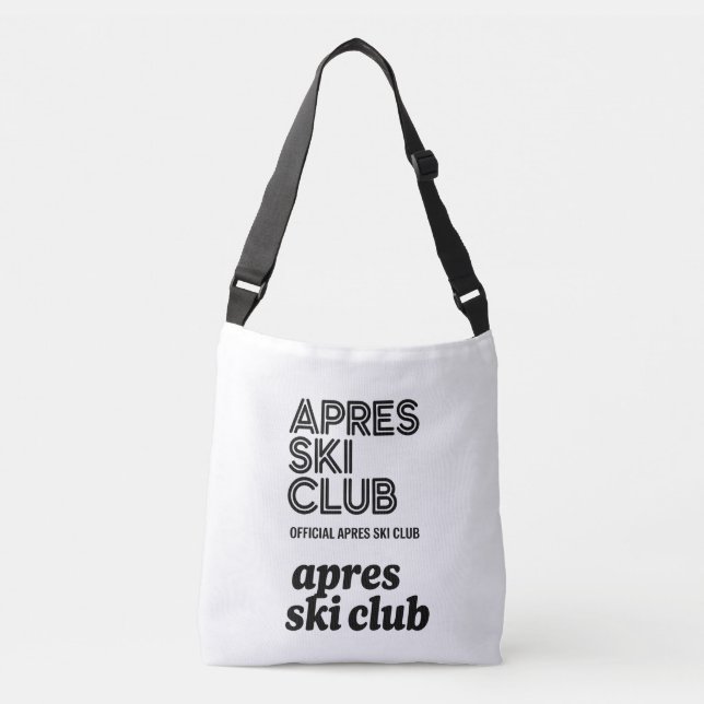 Bolsa Ajustável Apres Ski Club Coffee Mug – Winter Ski Lover Gift (Frente)