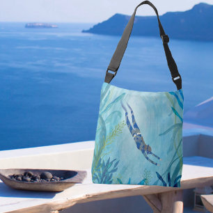 Bolsa Ajustável Aqua Dreams. Mergulho, Manchas, Sob O Mar
