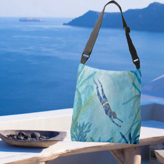 Bolsa Ajustável Aqua Dreams. Mergulho, Manchas, Sob O Mar
