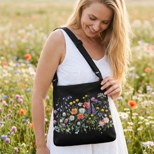 Bolsa Ajustável Aquarelas de prado de flores silvestres. 