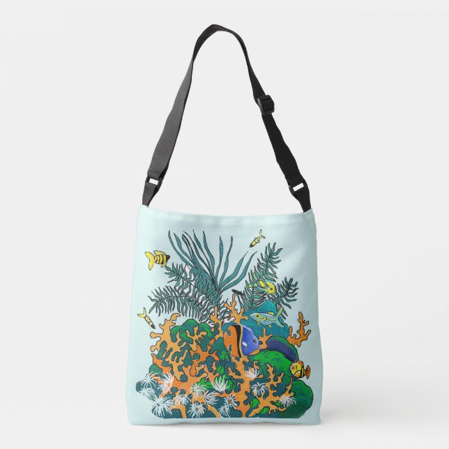Bolsa Ajustável Aquário de água salgada de peixes tropicais de rec (Verso)