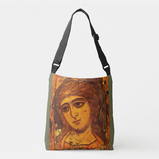 Bolsa Ajustável Archangel Gabriel Antigo Ícone de Anjo Russo Bizan (Frente)