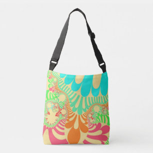Bolsa Ajustável Arco-Íris Amarelo Personalizado Mod Cross Body Bag