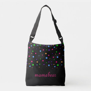 Bolsa Ajustável Arco-íris de Dots Crossbody