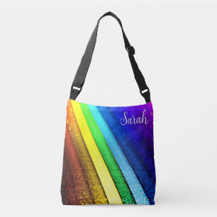 Bolsa Ajustável Arco-íris Moderno & Monograma Glam Pride