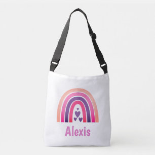 Bolsa Ajustável Arco-Íris Rosa bonito Personalizado