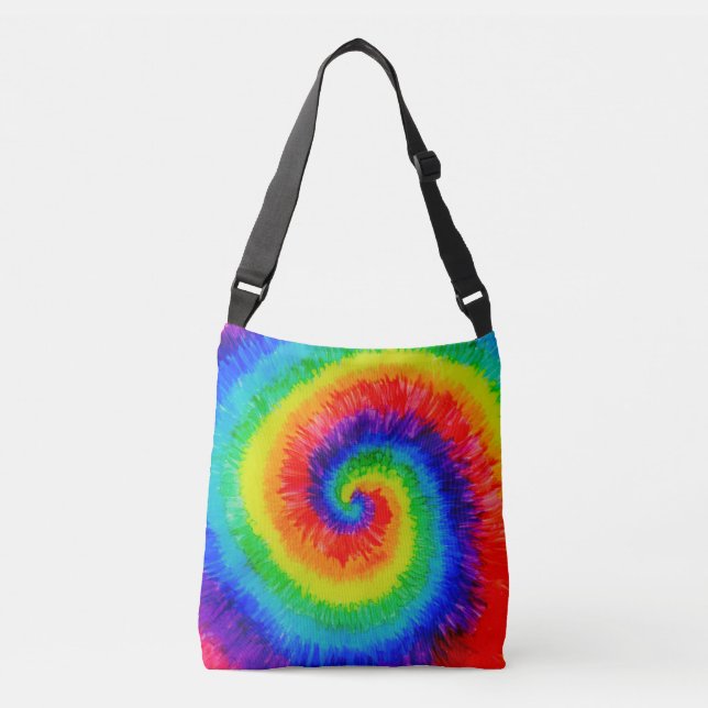 Bolsa Ajustável Arco-íris Tie Die com Tinta Álcool (Frente)