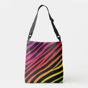 Bolsa Ajustável Arco-íris zebra multicolor