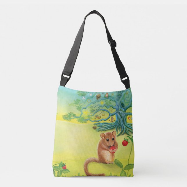 Bolsa Ajustável Arganaz comendo Morango Silvestre (Frente)