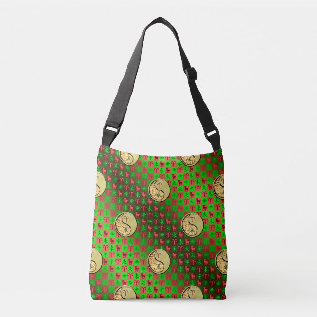 Bolsa Ajustável Áries & Bode de Metal (Frente)