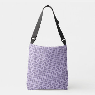Bolsa Ajustável Aros entrelaçados lilás estilosos Design contínuo