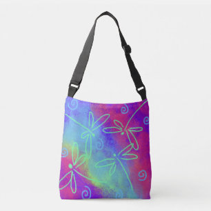 Bolsa Ajustável Arte abstracta bonita das libélulas