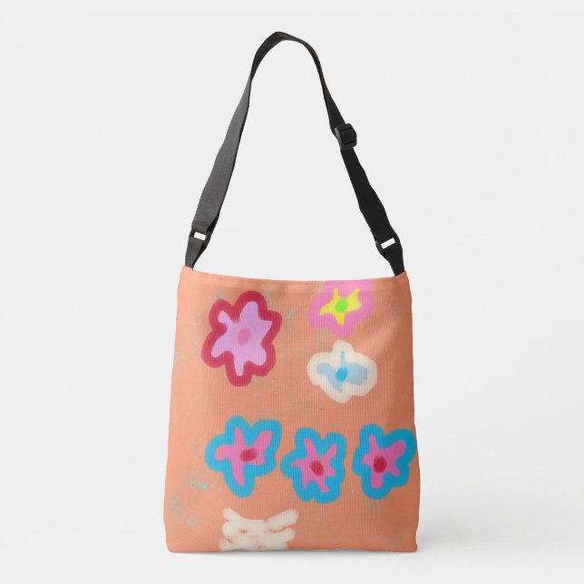 Bolsa Ajustável Arte abstrata colorida (Verso)