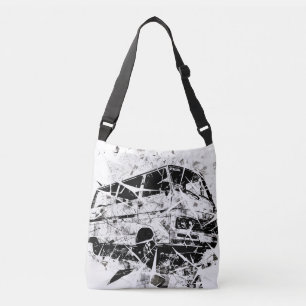 Bolsa Ajustável Arte Abstrata de Rua Urbana Van Vintage Quebrada