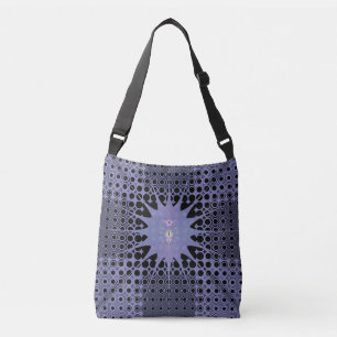 Bolsa Ajustável Arte Abstrata Espaço Roxo Fractal