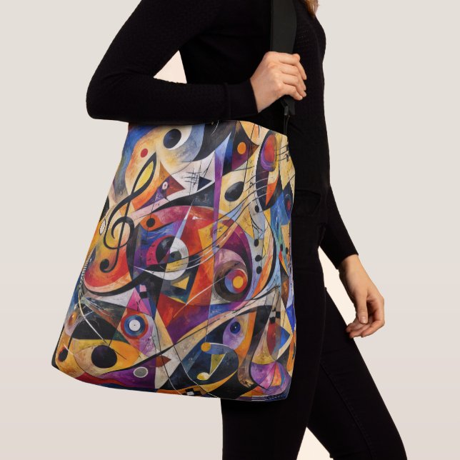 Bolsa Ajustável Arte Abstrata Musical Estilo Kandinsky  (Close Up)