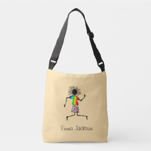 Bolsa Ajustável Arte Africana, Bela Dançarina Feliz Aniversário