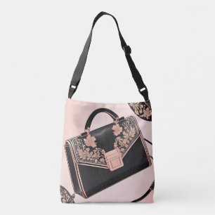 Bolsa Ajustável Arte AI rosada A rosa brilhante