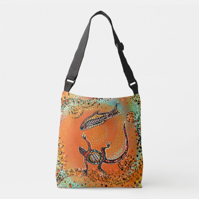 BOLSA AJUSTÁVEL ARTE AUSTRALIANO                     (Frente)