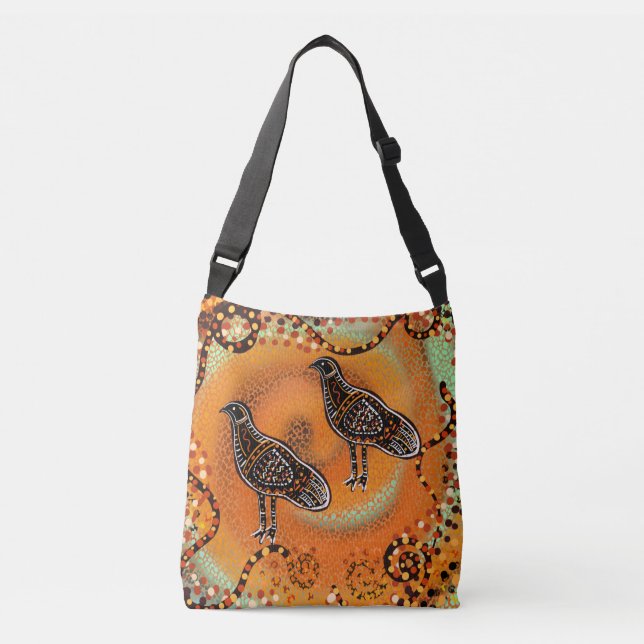 BOLSA AJUSTÁVEL ARTE AUSTRALIANO                   (Frente)