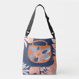 Bolsa Ajustável Arte azul Tropical Laranja Azul com retenida AI